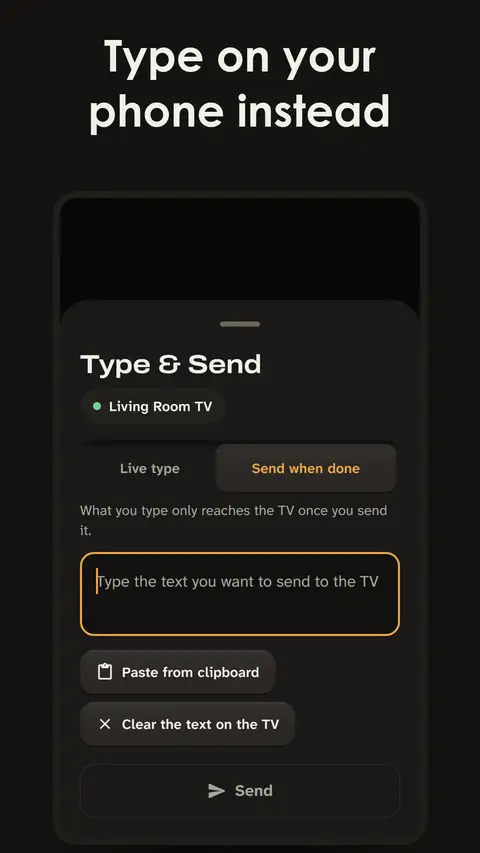 Type on your phone instead