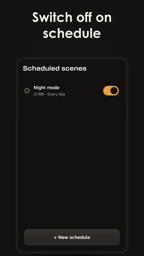Switch off on schedule