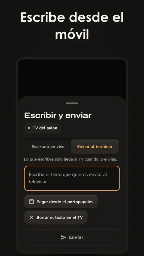 Escribe desde el móvil