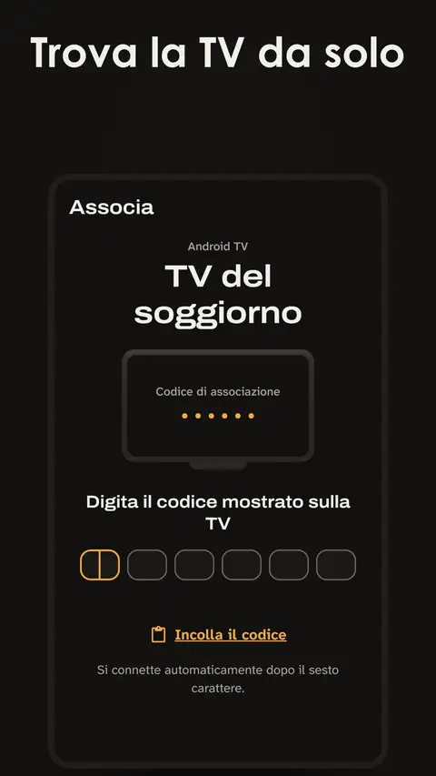 Trova la TV da solo