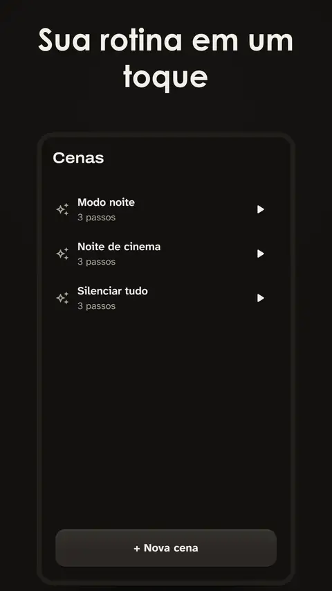 Sua rotina em um toque